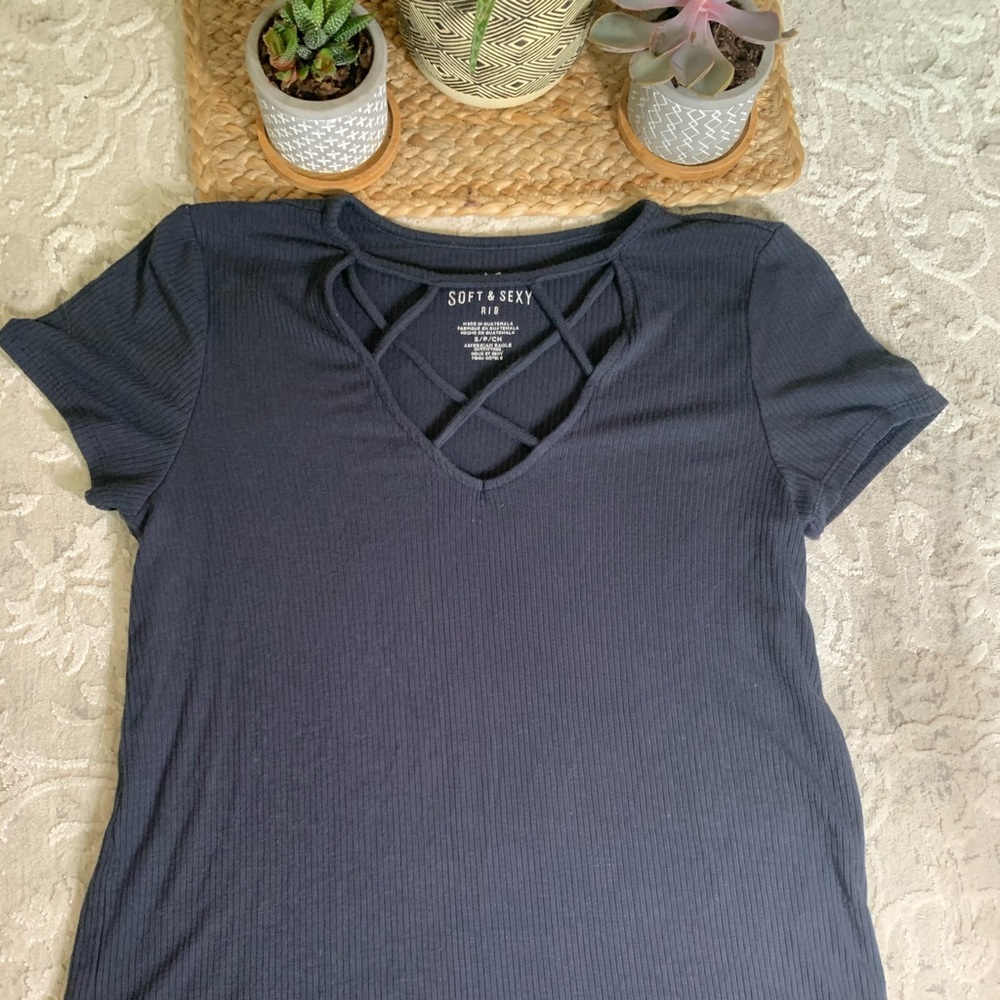 American Eagle Ribbed T-Shirt